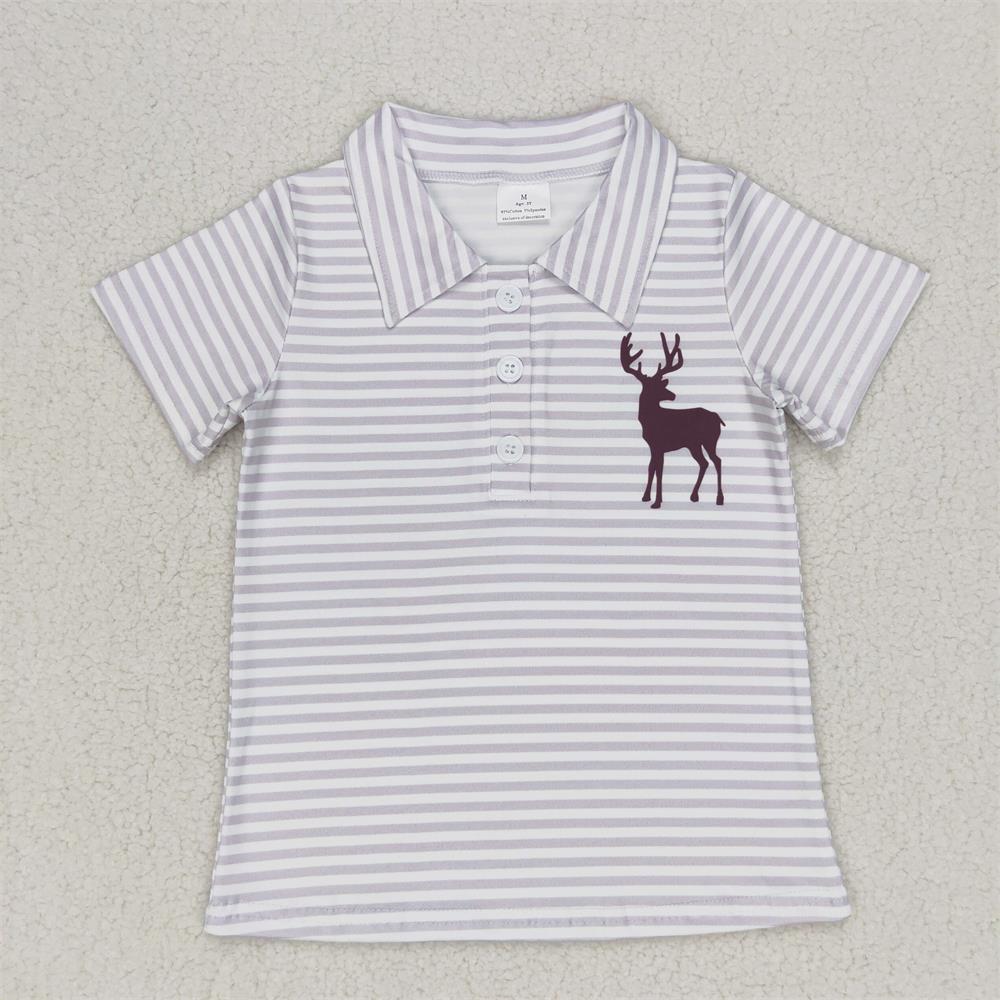Summer Clothing Baby Boy - تي شيرت بزر طية صدر للأطفال