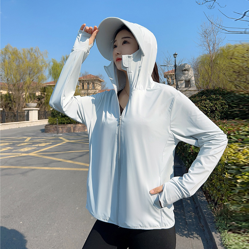 Summer Clothing For Girls - جاكيت نسائي صيفي بقلنسوة للحماية من