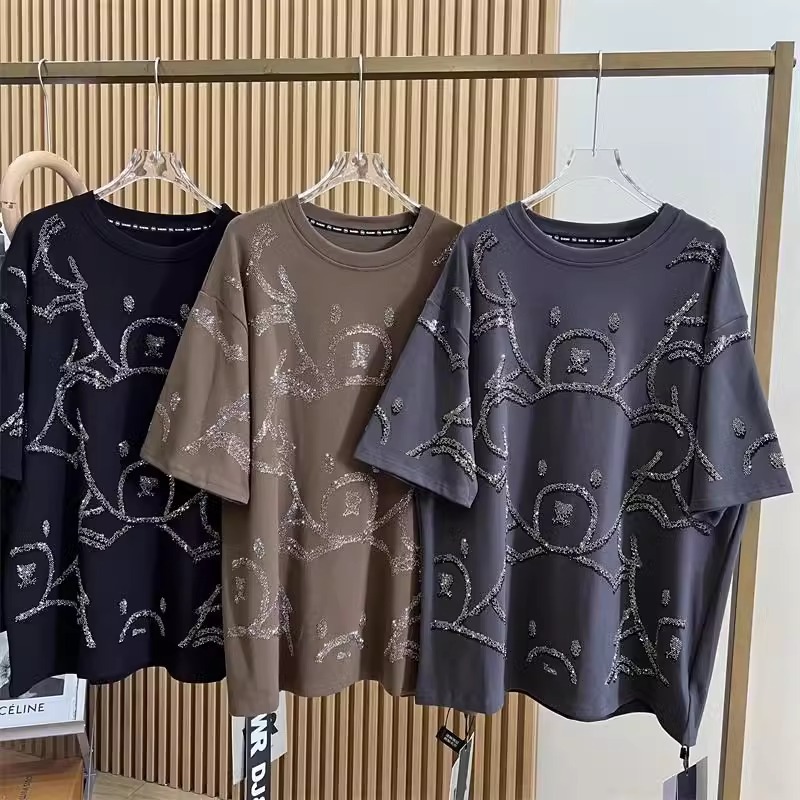 Summer De Clothing - L-4XL حجم كبير تي شيرت للنساء