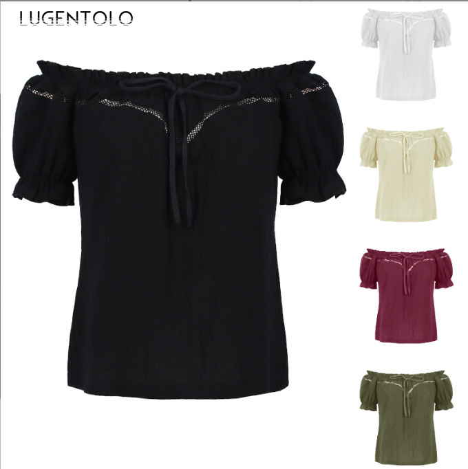 Summer Renaissance Clothing - المرأة الرجعية قميص الظلام عصر النهضة