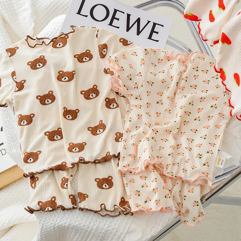 Summer Clothing Baby Boy - طقم بيجامة صيفي قطني كاجوال بتصميم
