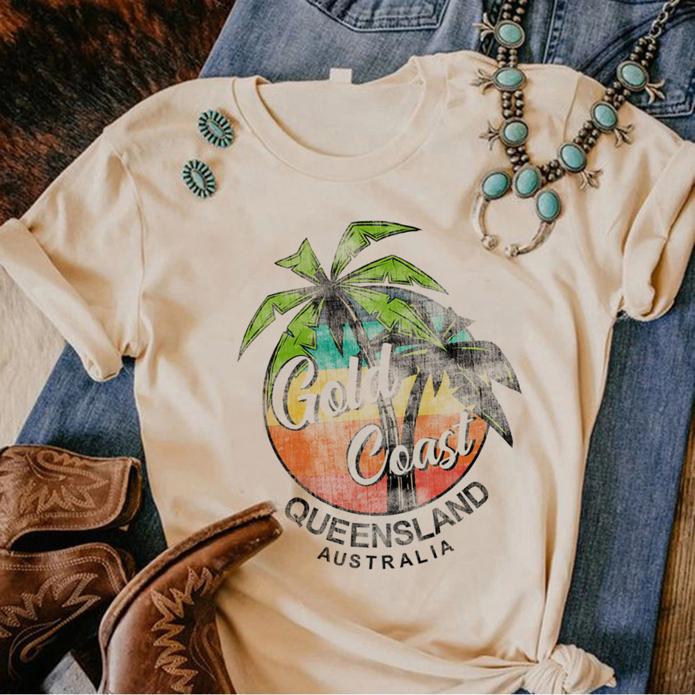 Summer Clothing Australia - المرأة أستراليا أنيمي تي شيرت ،