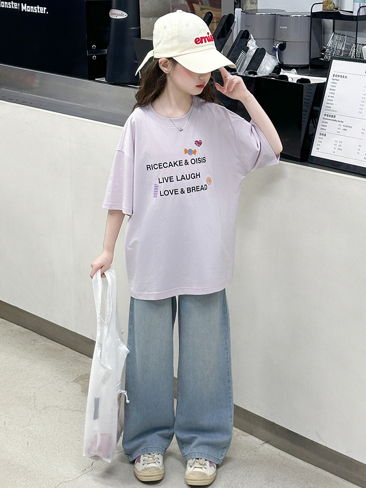 Summer Clothing For Girls - طقم صيفي للفتيات مكون من قطعتين: