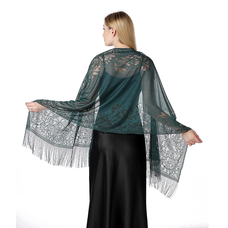 Summer Evenings Clothing - عباءة زهور رقيقة مجوفة للنساء ،