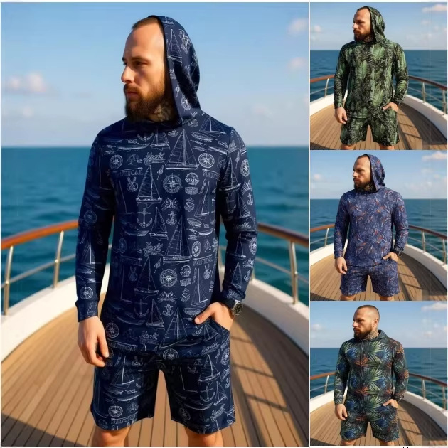 Summer Clothing Beach - طقم صيفي جديد 2026 بطبعة مموهة