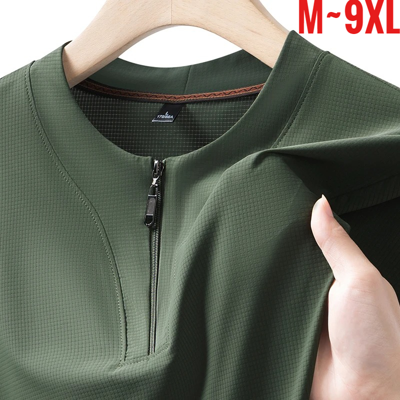 Summer Clothing Tops - قميص هينلي رجالي كبير الحجم 9XL