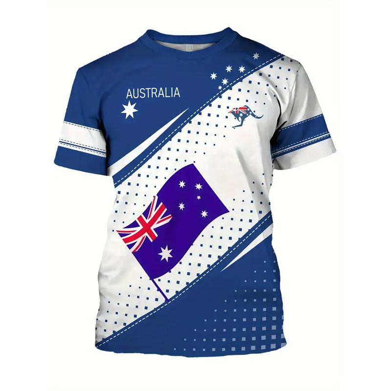 Summer Clothing Australia - تي شيرت رجالي من أستراليا العلم