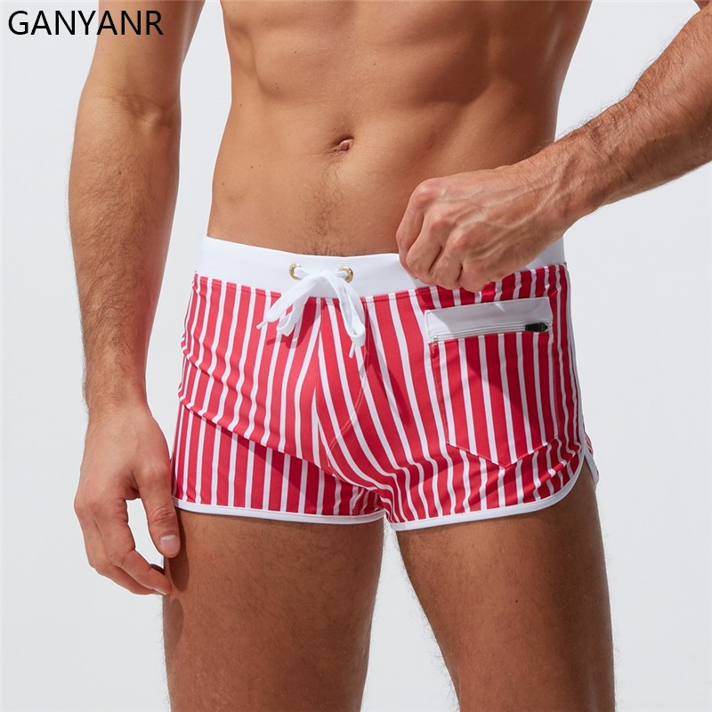 Board Short Surf - GANYANR جذع السباحة ملابس السباحة الرجال