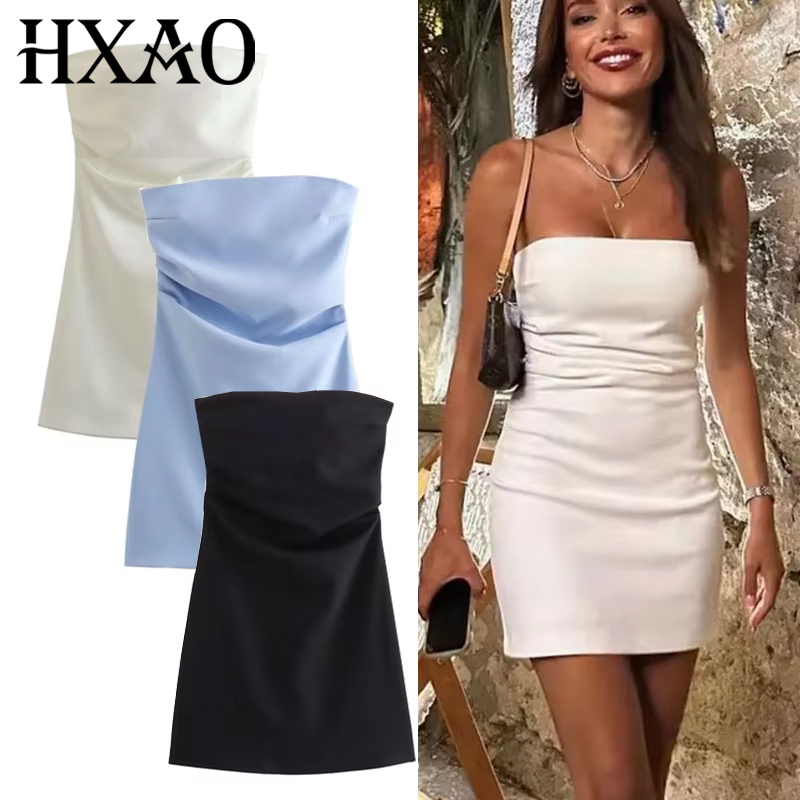 فستان TRAF للسيدات بدون أكتاف  - مراجعة Summer Zara وسعره