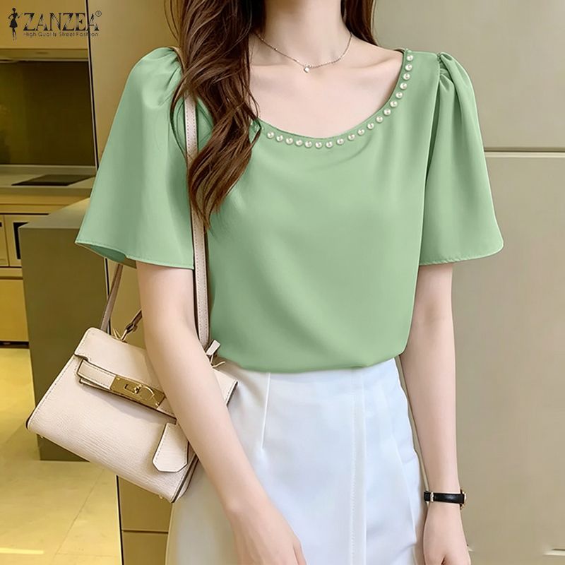 بلوزات نسائية أنيقة من ZANZEA  - مراجعة Summer De Clothing وسعره