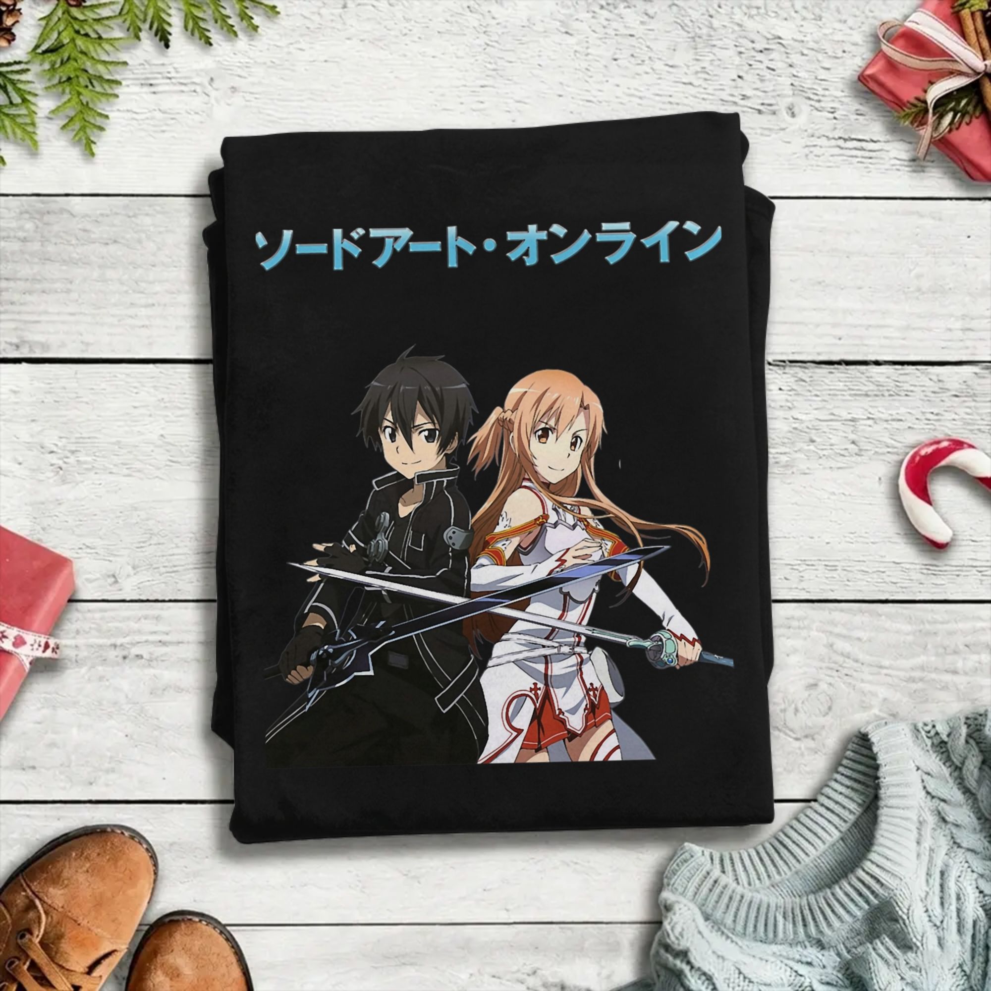 تي شيرت قطني من Anime Sword Ar - مراجعة Summer Clothing Online وسعره
