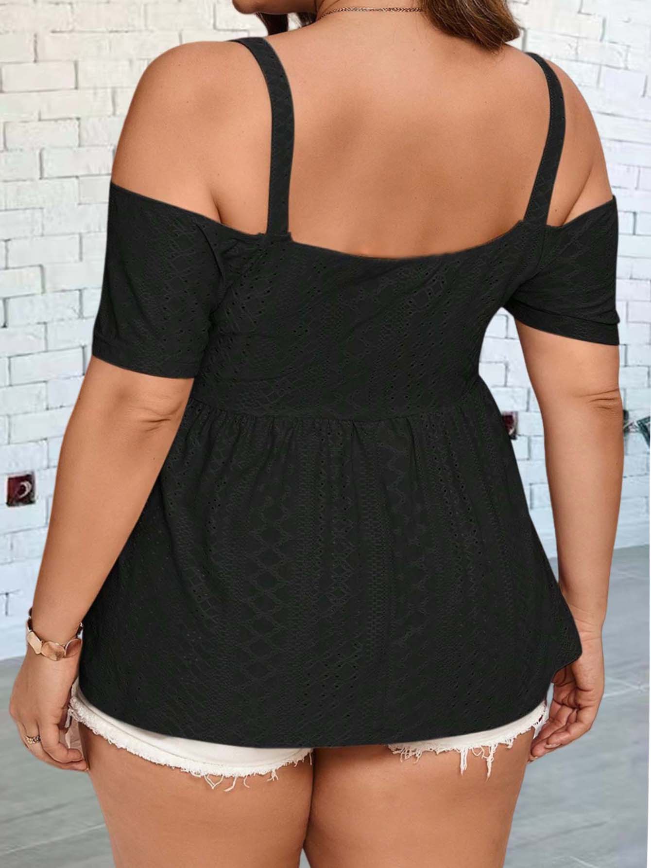 سترة أنيقة مكشوفة الكتف مناسبة - مراجعة Summer Clothing For Plus Size Women وسعره