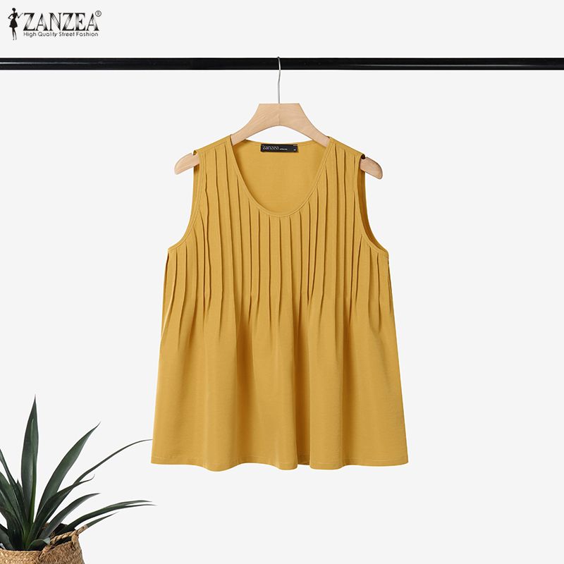 بلوزة نسائية صيفية فضفاضة بدون - مراجعة Summer Clothing For Plus Size Women وسعره