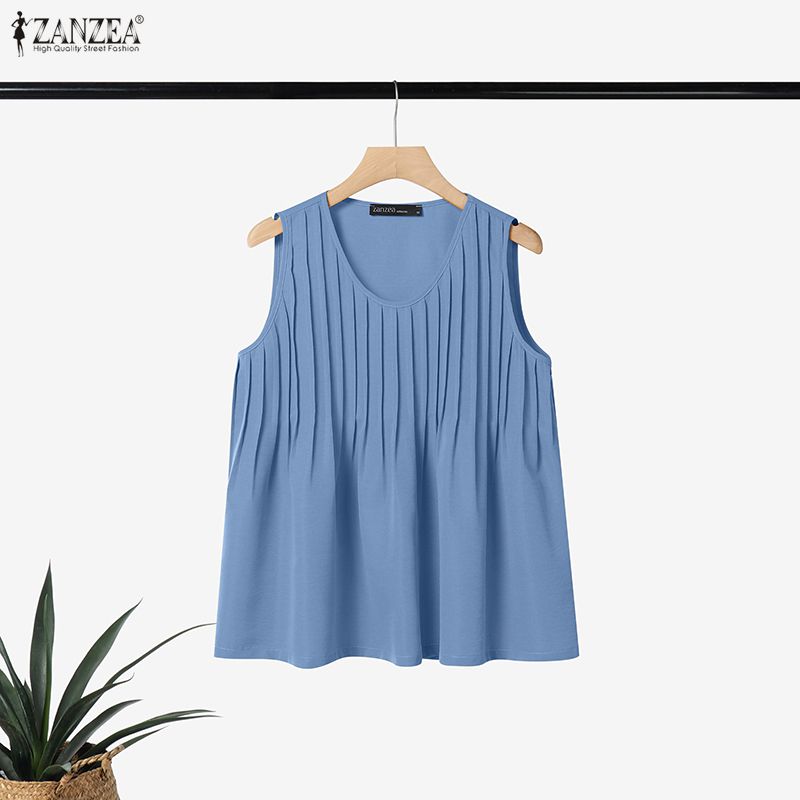 بلوزة نسائية صيفية فضفاضة بدون - مراجعة Summer Clothing For Plus Size Women وسعره