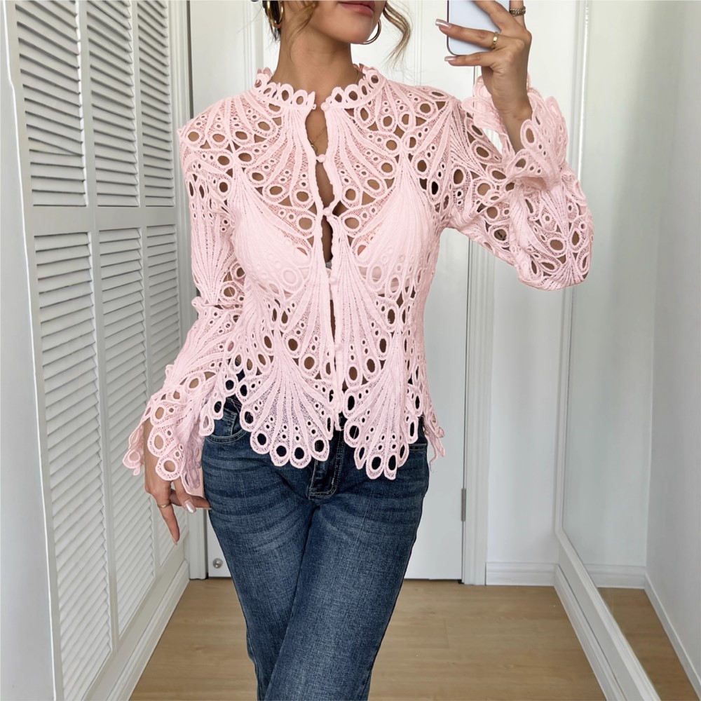 المرأة مثير الدانتيل جوفاء بلو - مراجعة Summer Zara وسعره