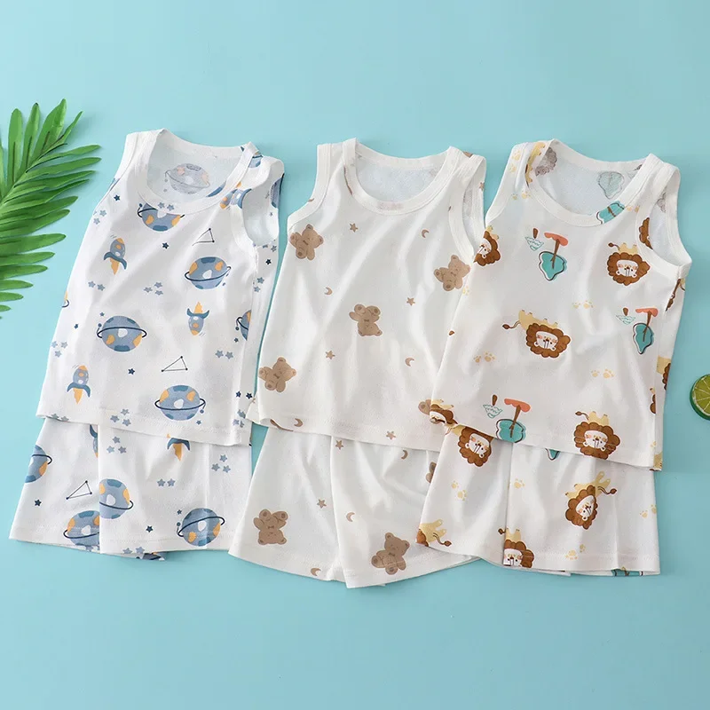 بدلة صيفية للأطفال من القطن وا - مراجعة Summer Clothing Baby Boy وسعره