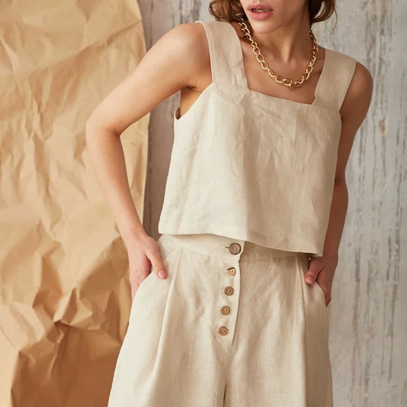 قميص نسائي قصير بدون أكمام من  - مراجعة Summer De Clothing وسعره