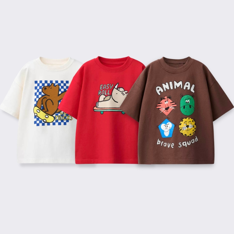 تي شيرت مطبوع عليه رسوم كرتوني - مراجعة Summer Clothing Baby Boy وسعره