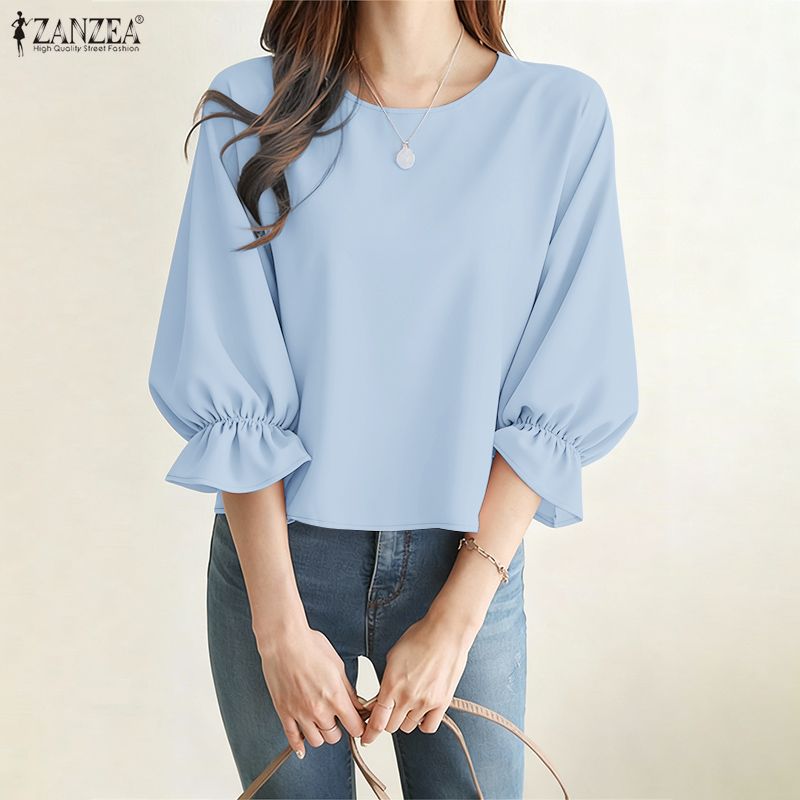 بلوزات نسائية من ZANZEA بأكمام - مراجعة Summer De Clothing وسعره