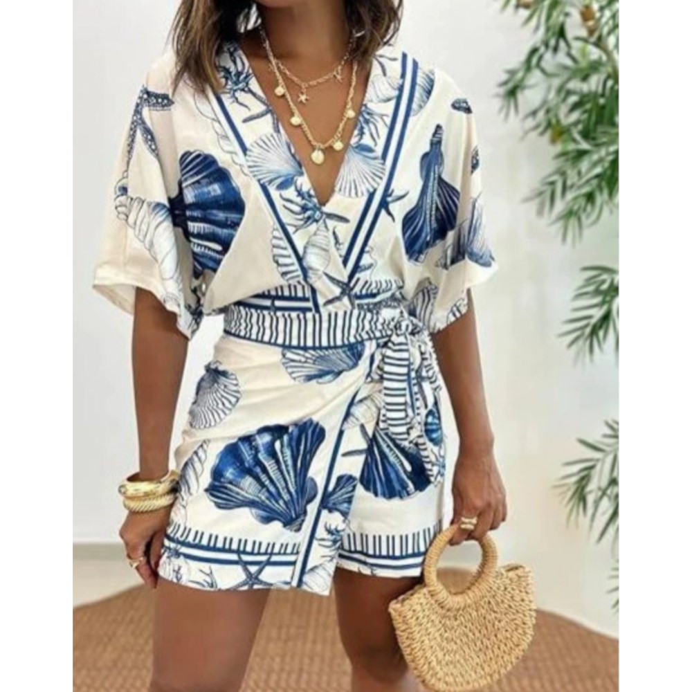 جمبسوت نسائي عصري مطبوع بأكمام - مراجعة Summer Zara وسعره