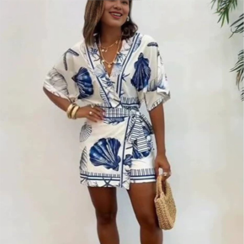 جمبسوت نسائي عصري مطبوع بأكمام - مراجعة Summer Zara وسعره