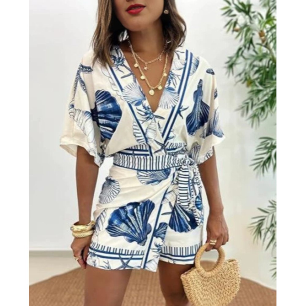 جمبسوت نسائي عصري مطبوع بأكمام - مراجعة Summer Zara وسعره