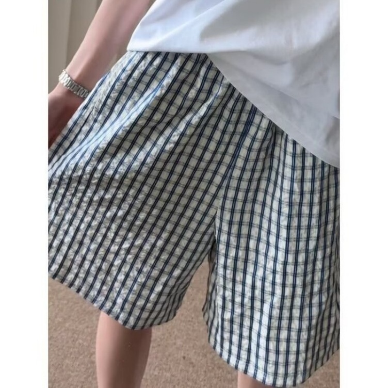 شورت قطني فضفاض مخطط للجنسين،  - مراجعة Summer Clothing Outlet وسعره