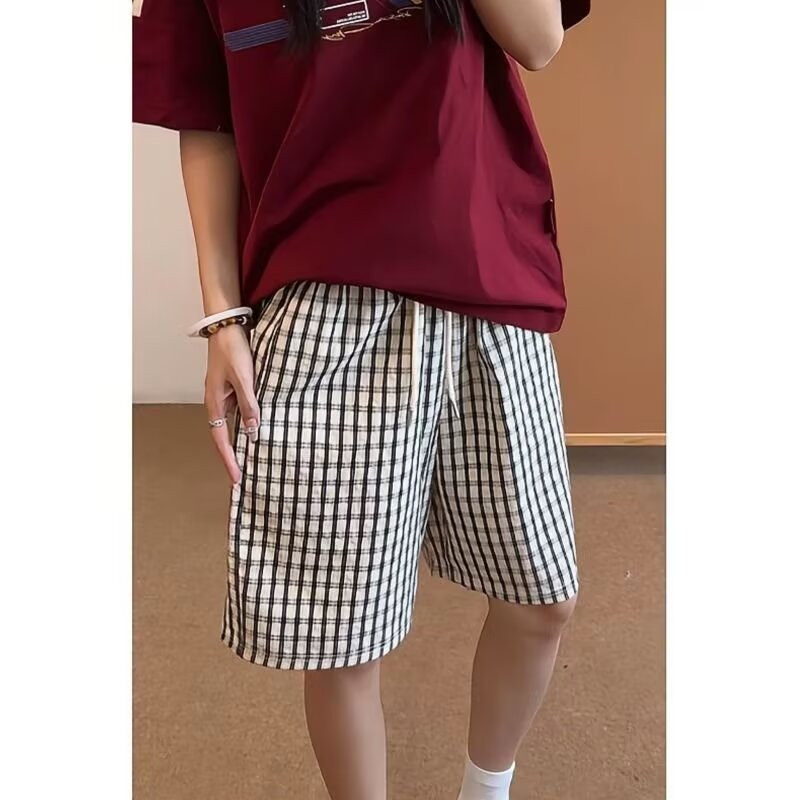شورت قطني فضفاض مخطط للجنسين،  - مراجعة Summer Clothing Outlet وسعره