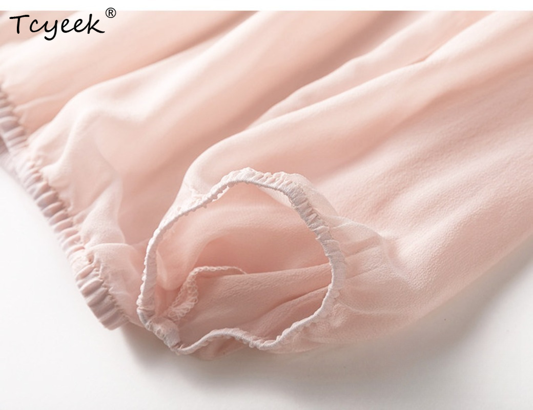 قميص نسائي من الحرير الطبيعي 1 - مراجعة Summer Clothing Tops وسعره
