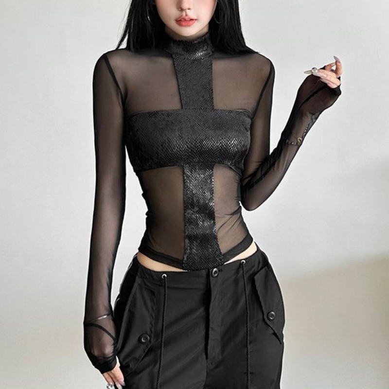 النمط الأمريكي شبكة طويلة الأك - مراجعة Off Shoulder Blouse وسعره