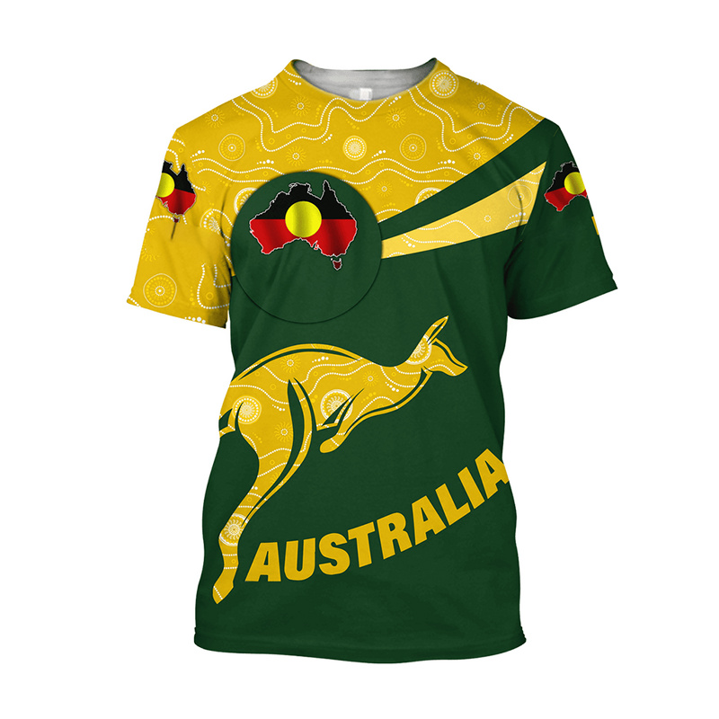 تي شيرت رجالي صيفي بطباعة ثلاث - مراجعة Summer Clothing Australia وسعره