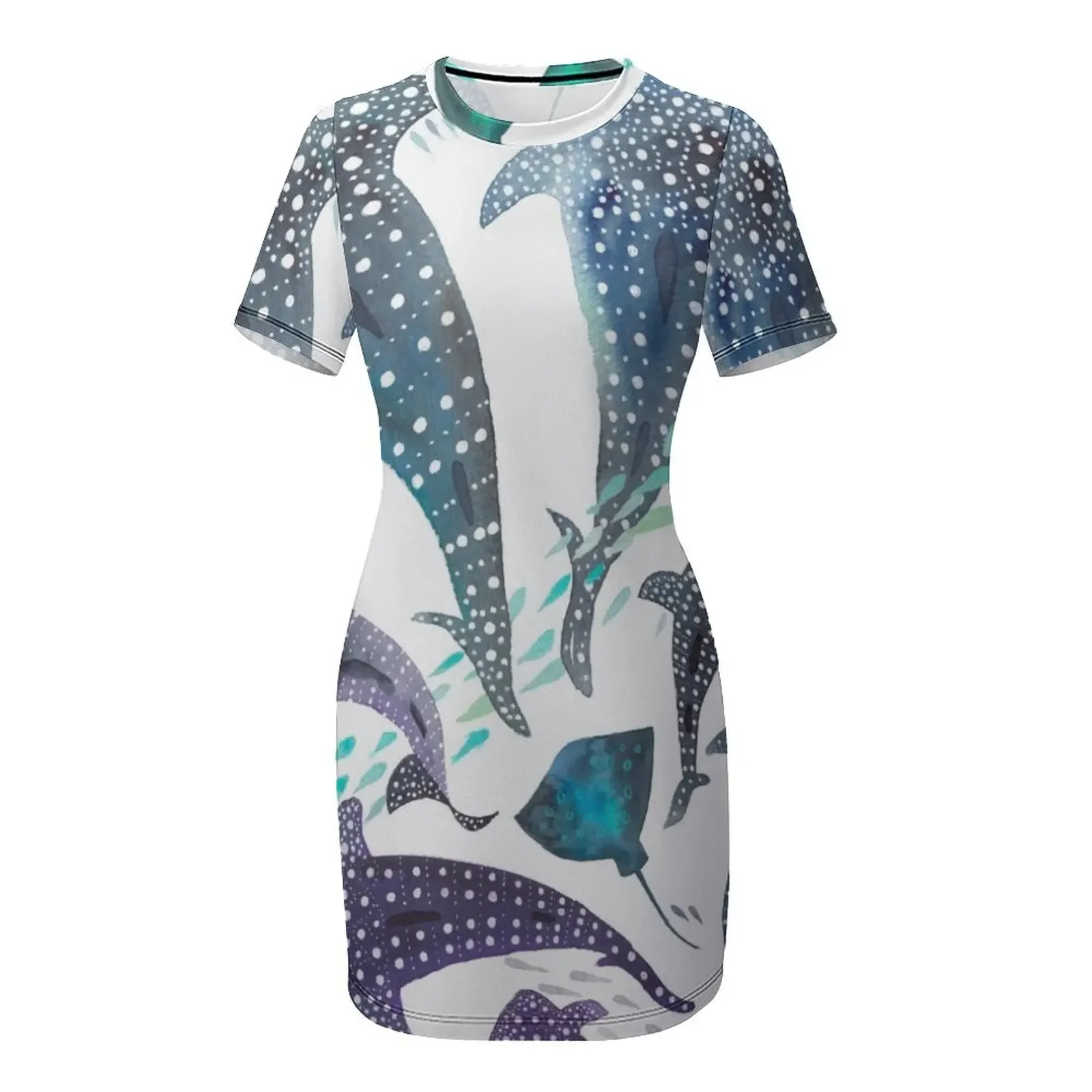 فستان بأكمام قصيرة مطبوع عليه  - مراجعة Summer Rays Clothing وسعره