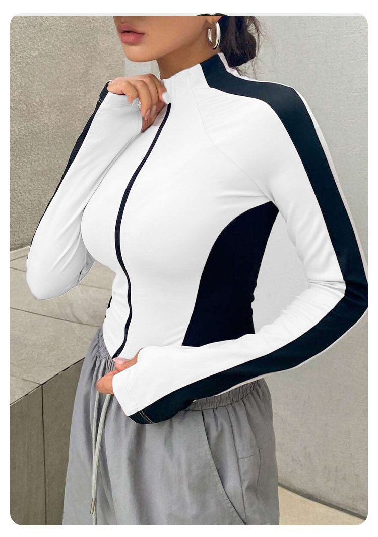 جاكيت يوغا نسائي بياقة قائمة،  - مراجعة Summer Clothing Tops وسعره