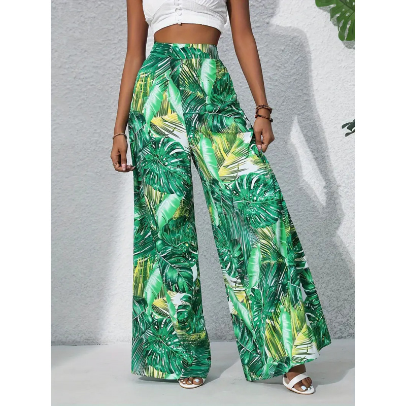 بنطلون نسائي واسع الساق بخصر م - مراجعة Palazzo Pant Wide وسعره