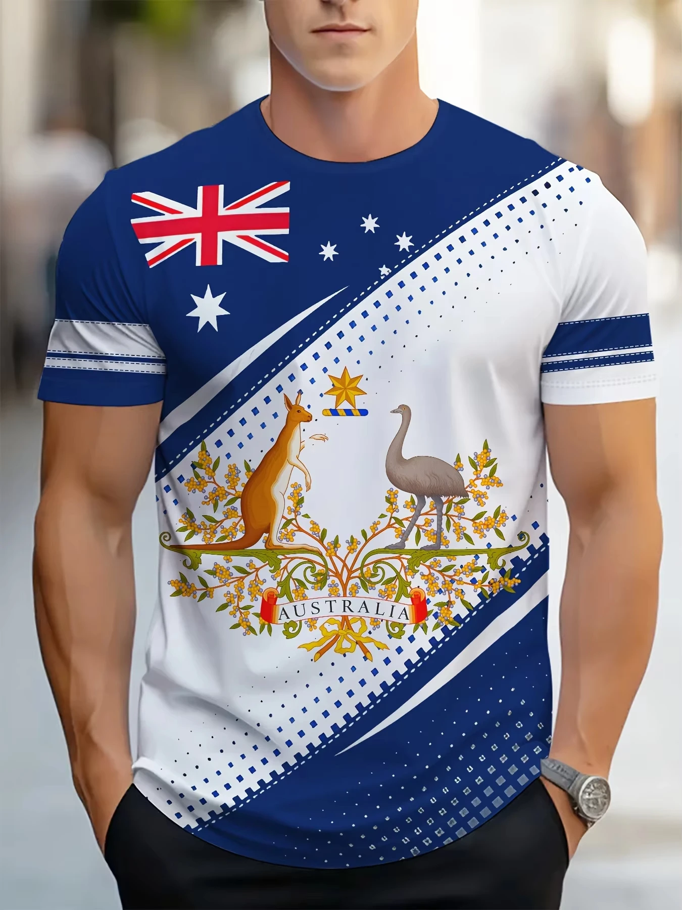 الرجال تي شيرت أستراليا الجراف - مراجعة Summer Clothing Australia وسعره