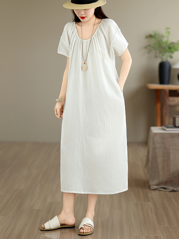 فستان قطني صيفي جديد غير رسمي  - مراجعة Summer Clothing Outlet وسعره