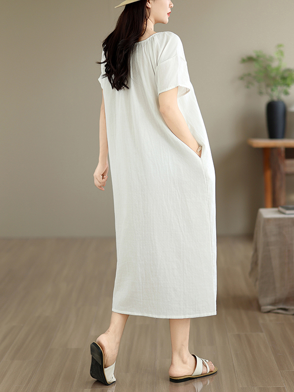 فستان قطني صيفي جديد غير رسمي  - مراجعة Summer Clothing Outlet وسعره