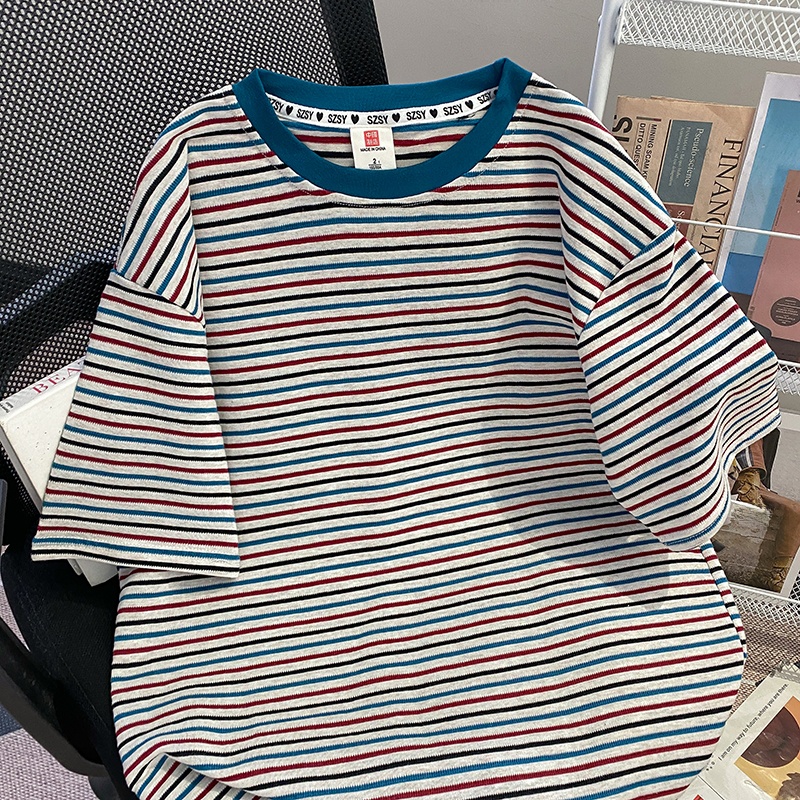 قميص رجالي قطني مخطط بأكمام قص - مراجعة Summer Clothing Outlet وسعره