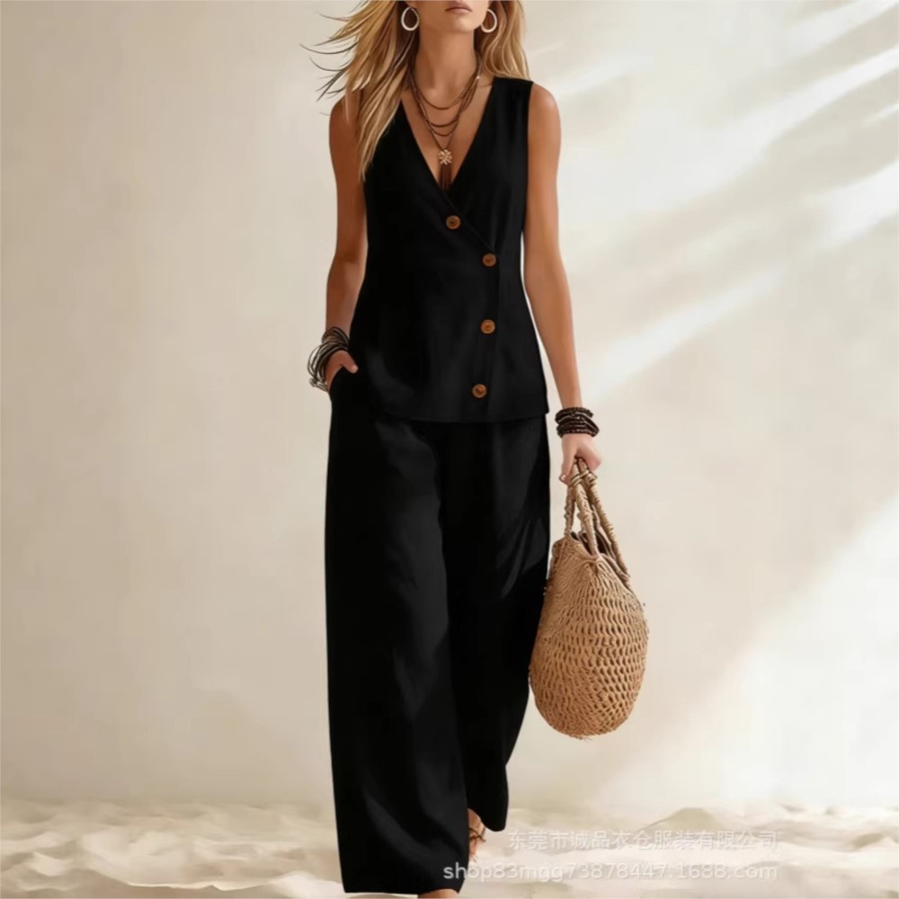 بدلة نسائية صيفية أنيقة بياقة  - مراجعة Summer Zara وسعره
