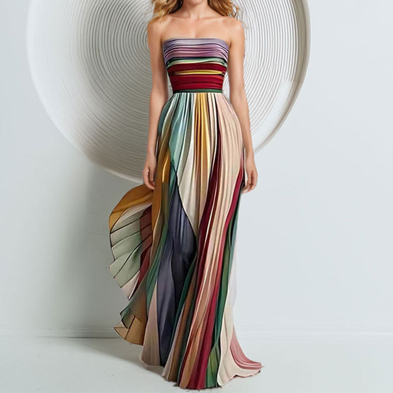 فستان نسائي طويل مثير بكتف مكش - مراجعة Summer Zara وسعره