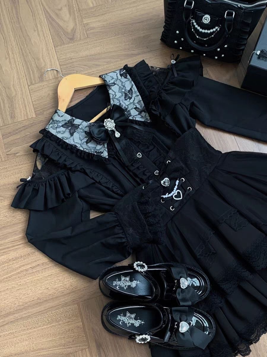 طقم تنورة هاراجوكو كاواي للنسا - مراجعة Off Shoulder Blouse وسعره