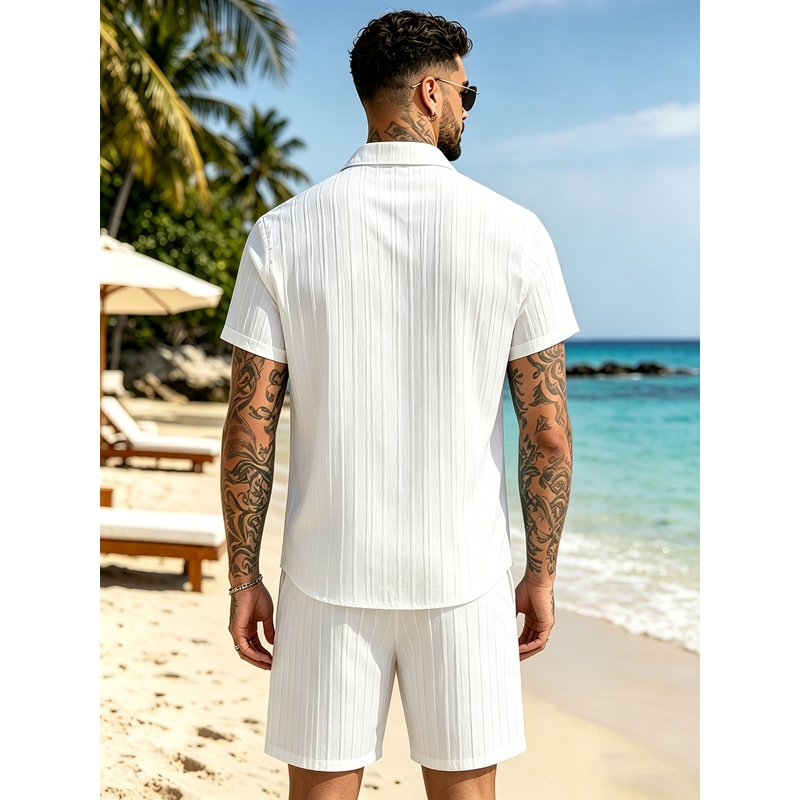 طقم بدلة صيفية غير رسمية للرجا - مراجعة Summer Clothing Beach وسعره