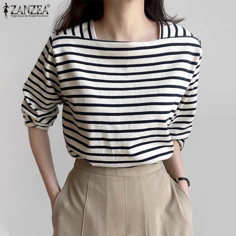 بلوزات نسائية كاجوال مخططة من  - مراجعة Summer De Clothing وسعره
