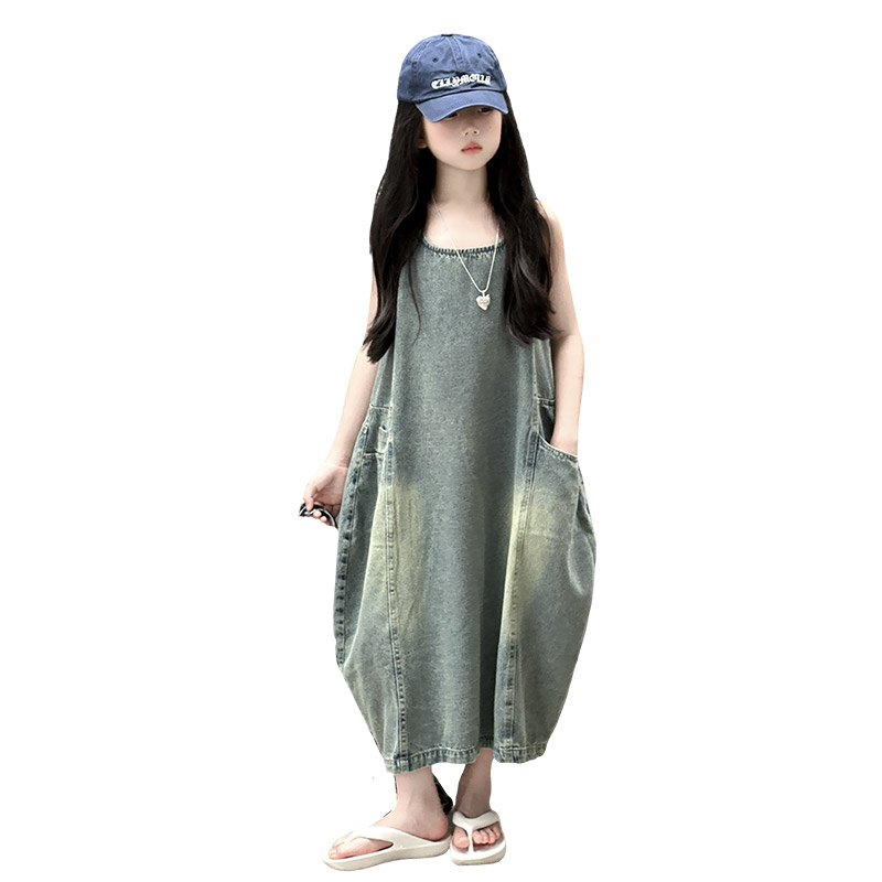 فستان كلاسيكي أزرق للأطفال الب - مراجعة Summer Clothing For Girls وسعره