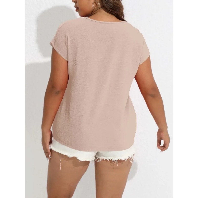 تي شيرت نسائي برقبة على شكل حر - مراجعة Summer Clothing For Plus Size Women وسعره