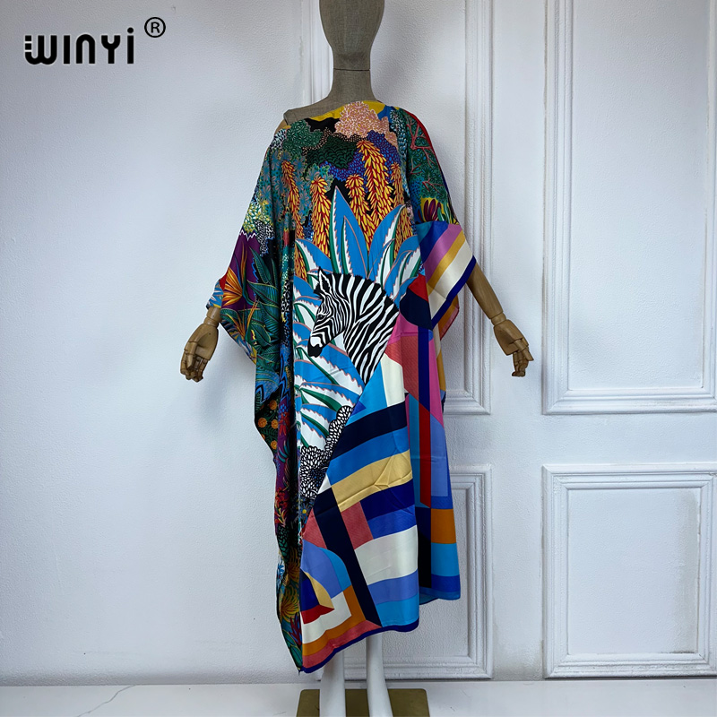 قفطان مطبوع من WINYI للنساء ،  - مراجعة Summer Evenings Clothing وسعره