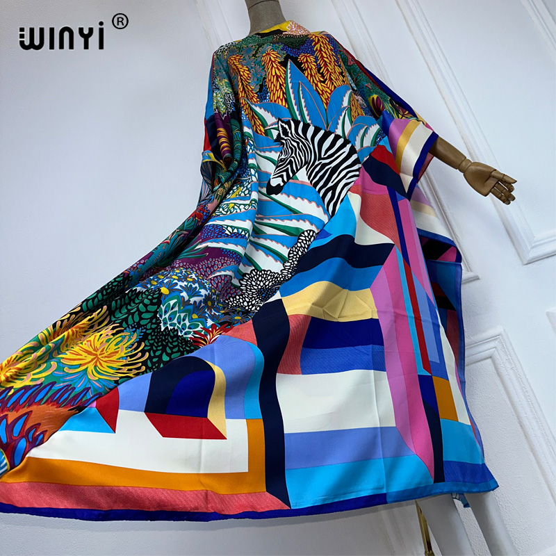 قفطان مطبوع من WINYI للنساء ،  - مراجعة Summer Evenings Clothing وسعره