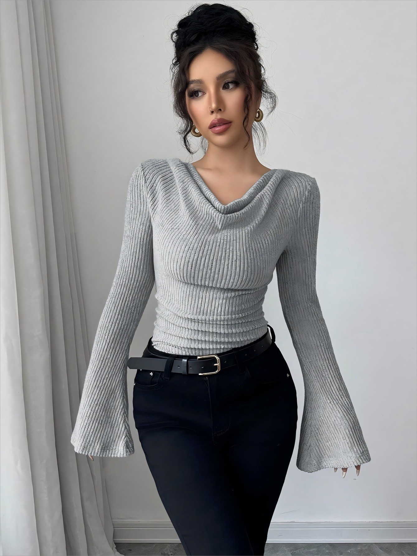 بلوزة نسائية بكتف مكشوف وياقة  - مراجعة Off Shoulder Blouse وسعره