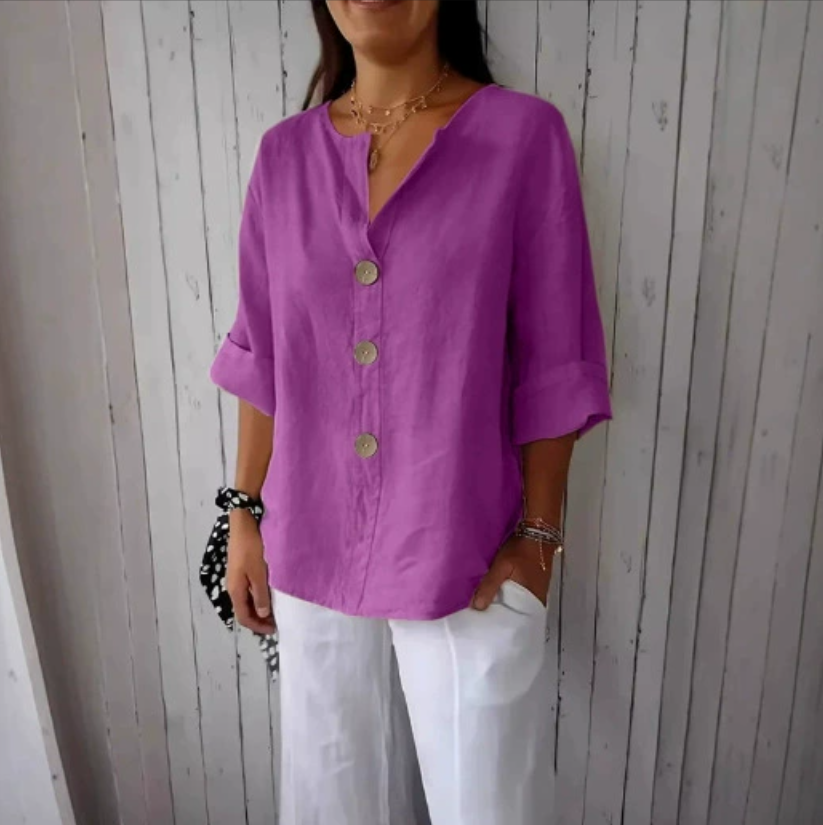قميص فضفاض بمقاسات كبيرة للنسا - مراجعة Summer Clothing For Plus Size Women وسعره