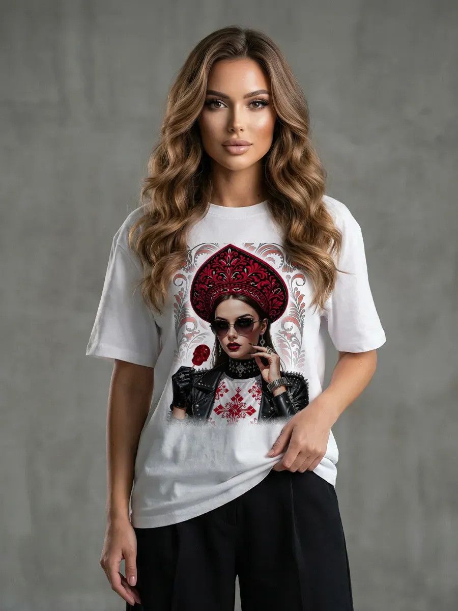 تي شيرت نسائي أبيض بطباعة صور  - مراجعة Summer Evenings Clothing وسعره